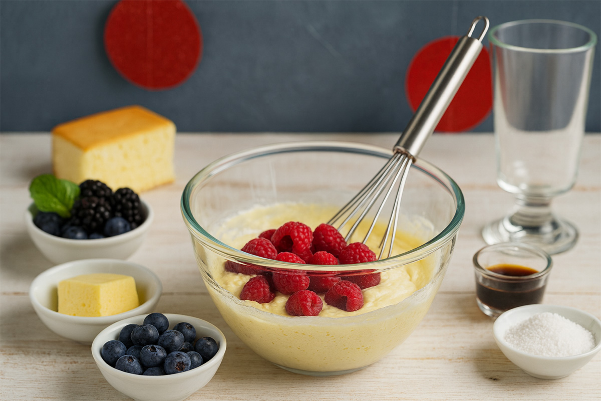 Trifle navideño de frutos rojos