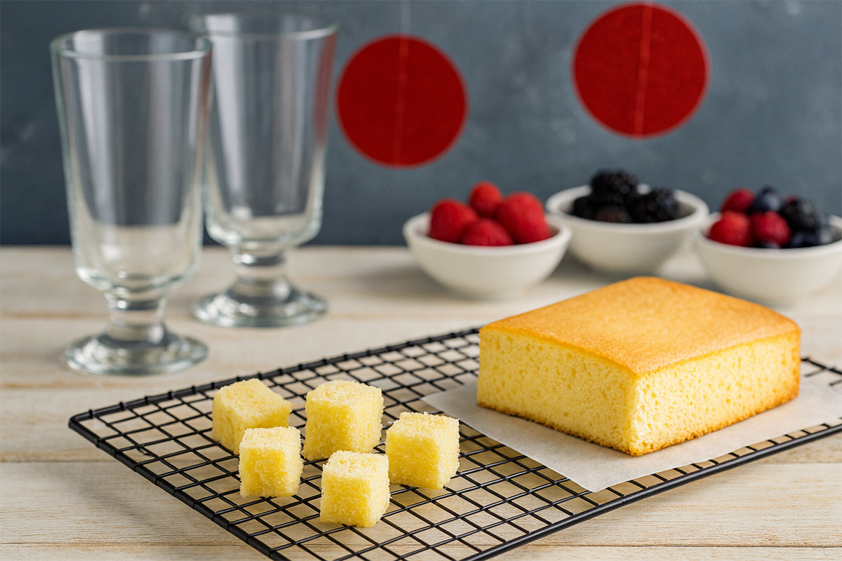 Trifle navideño de frutos rojos