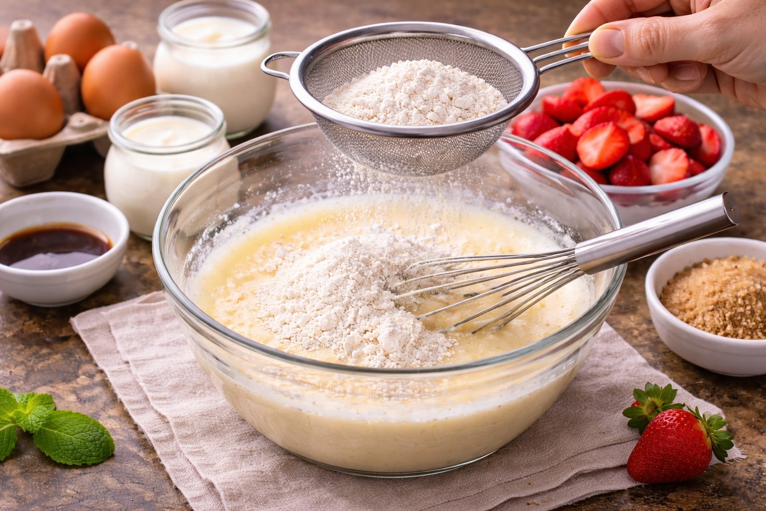 tarta de fresa y yogur