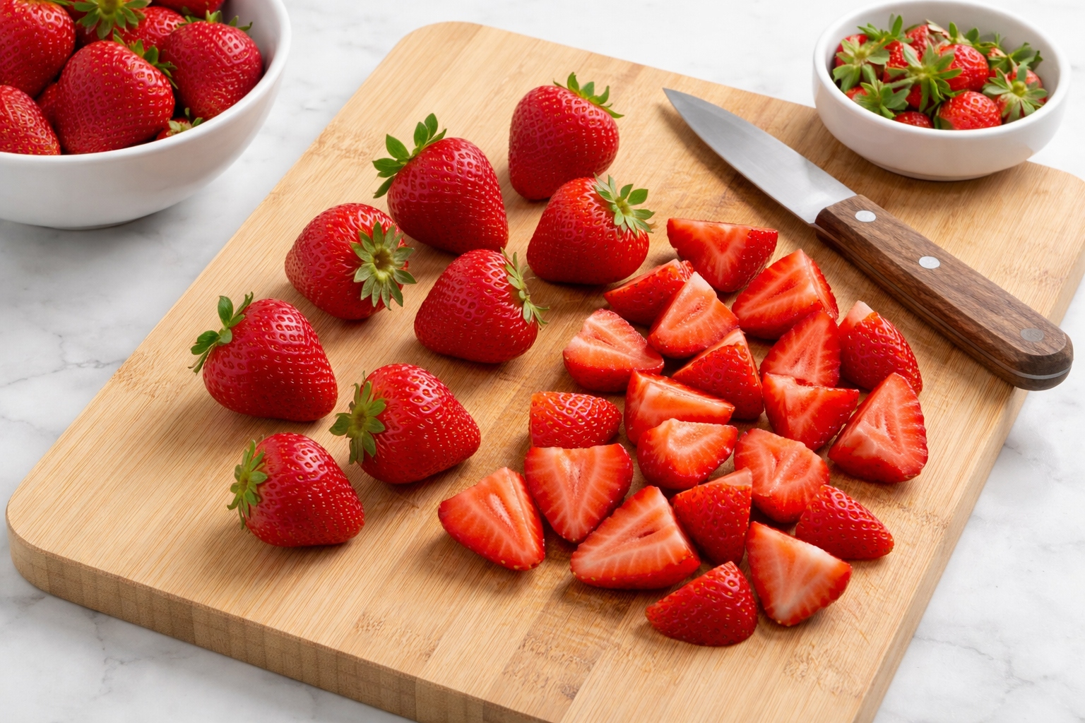 helado casero de fresa y yogur