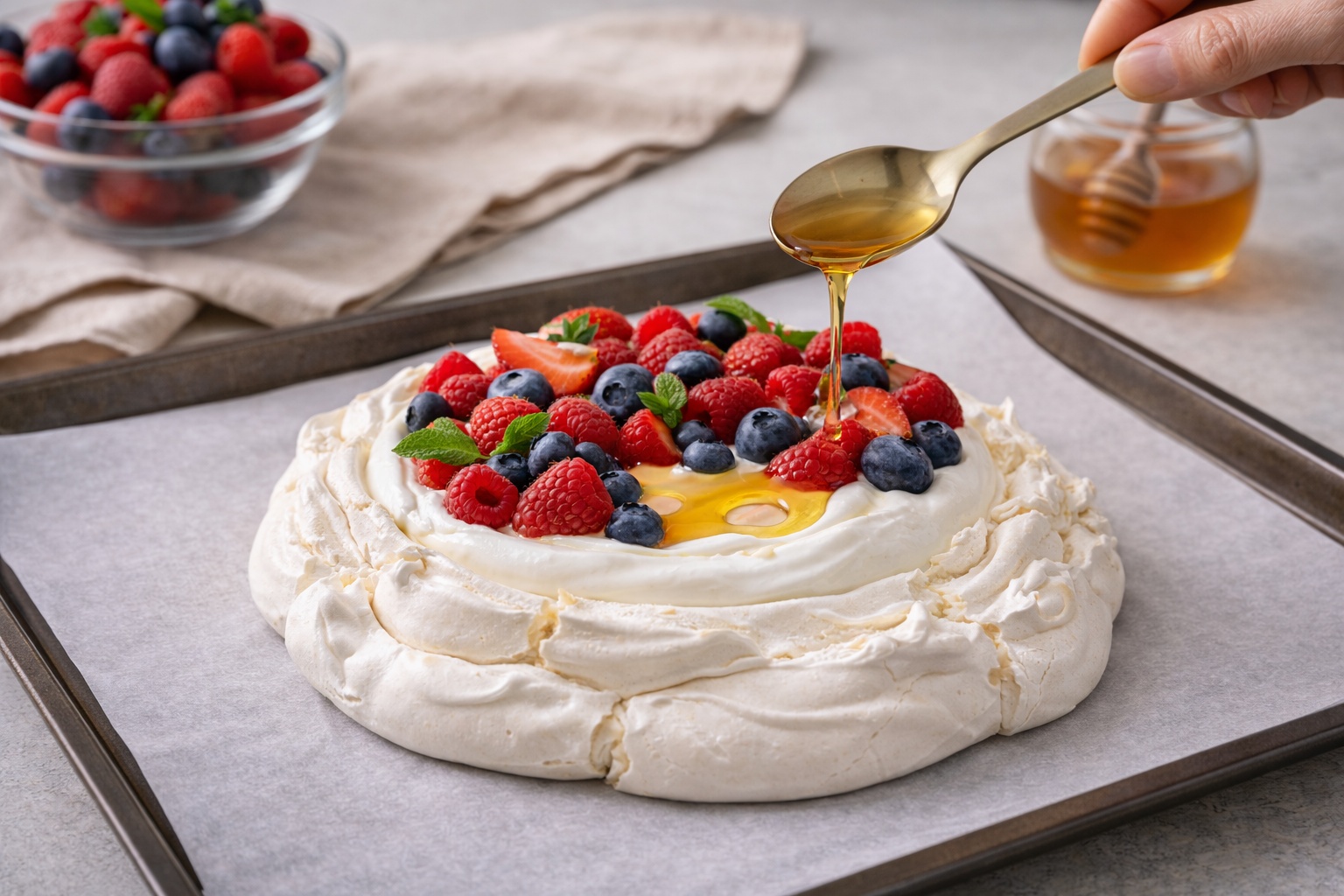 pavlova de frutos rojos