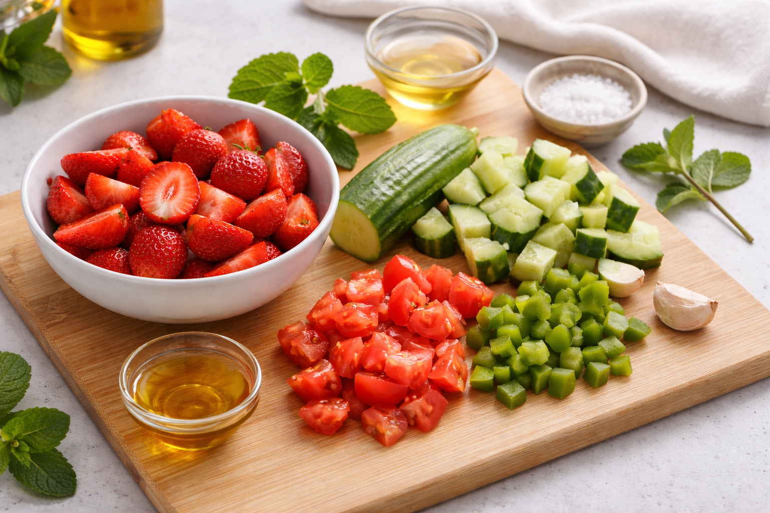 Gazpacho de fresa