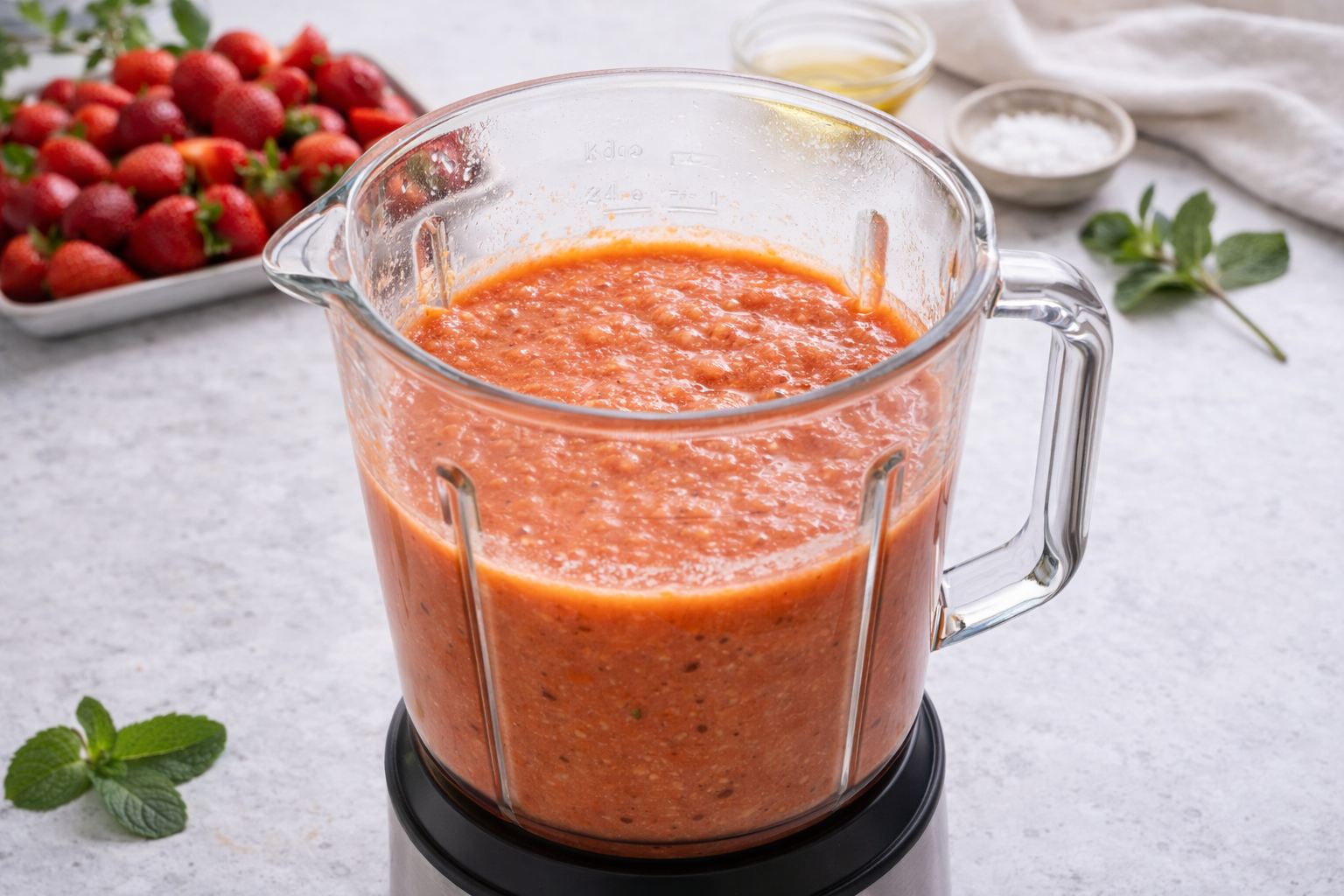 Gazpacho de fresa