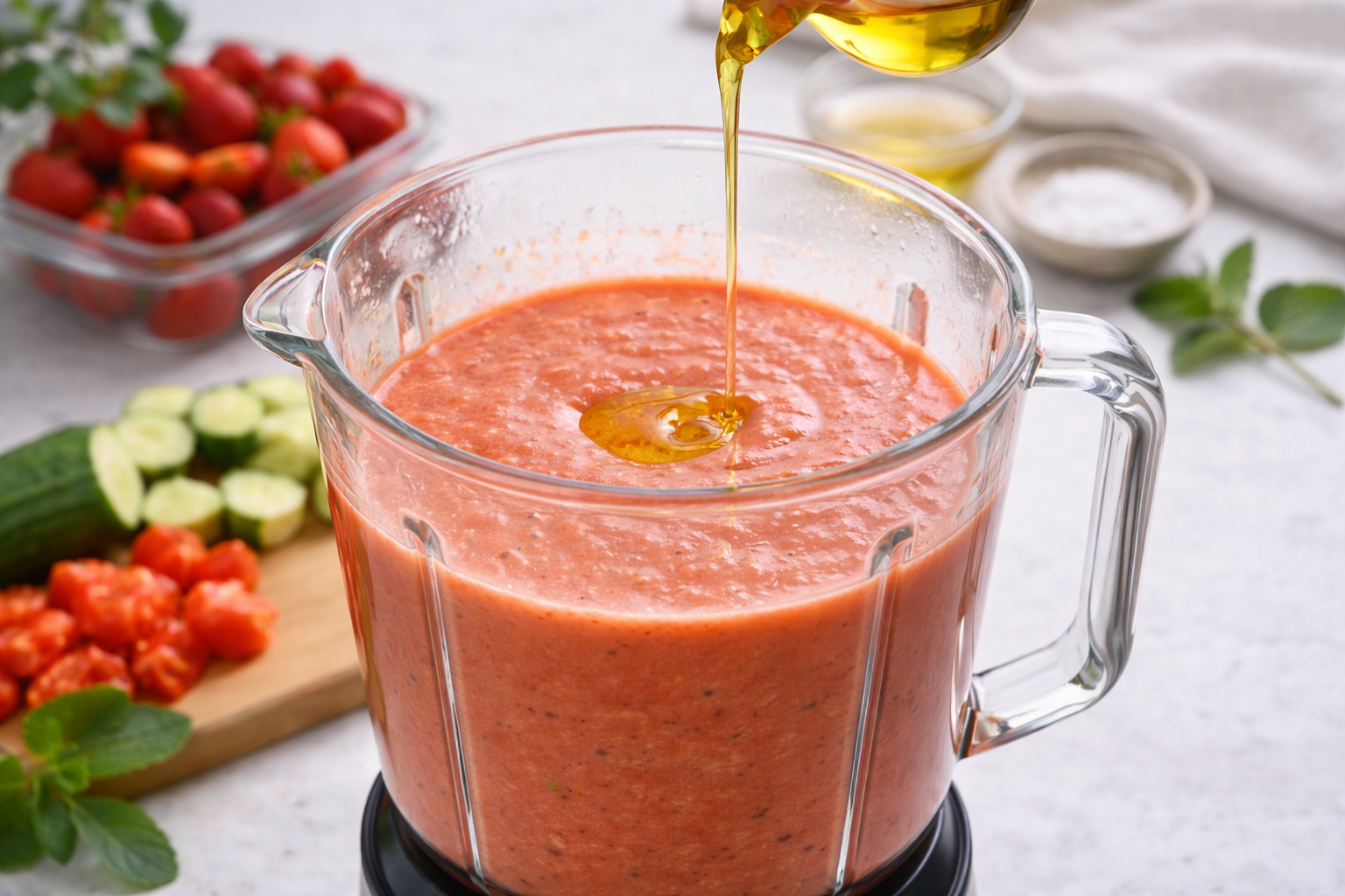 Gazpacho de fresa