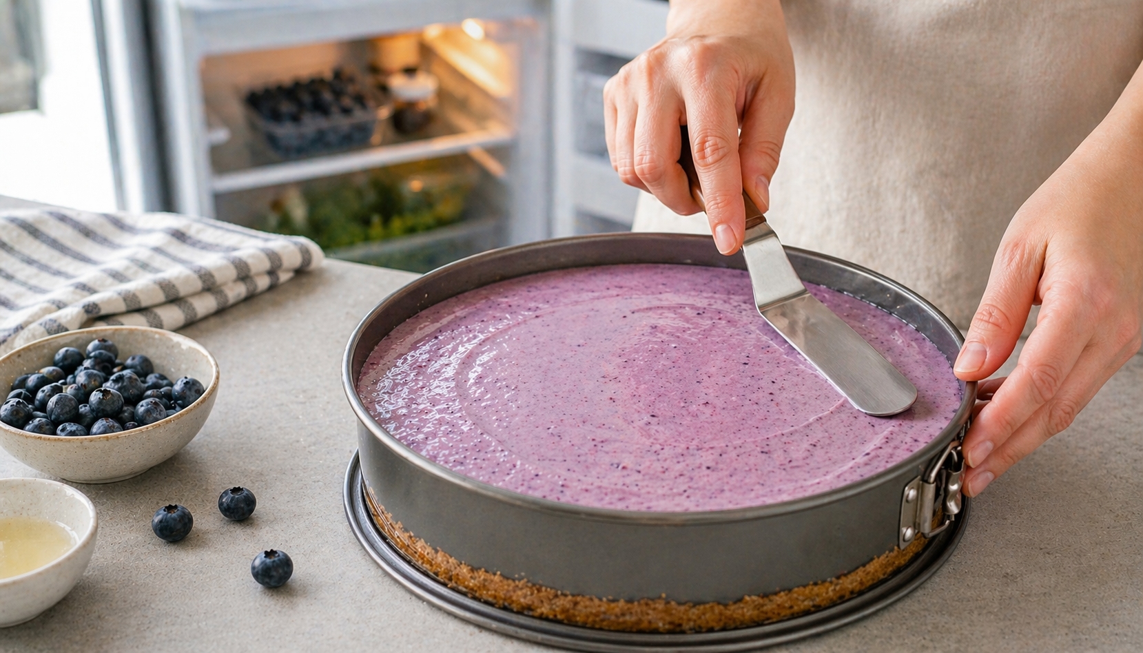 cheesecake de arándanos