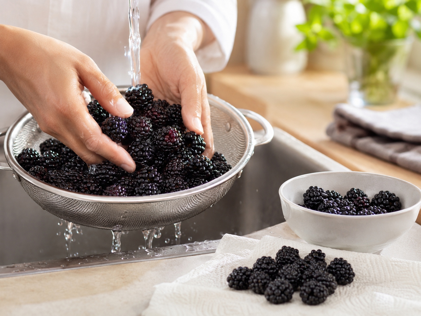 granizado de moras y limón