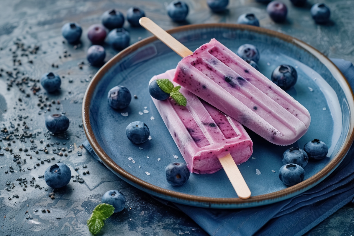 polos smoothies y aguas saborizadas con frutos rojos