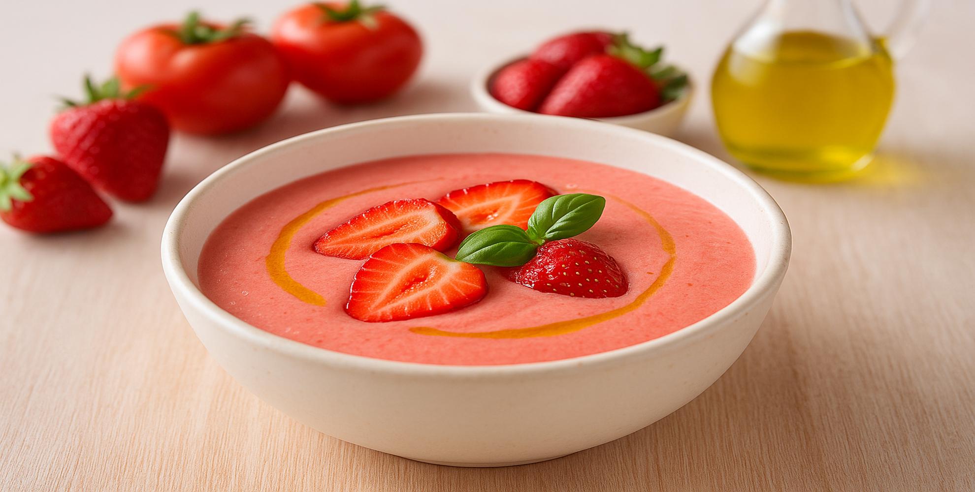 salmorejo de fresas