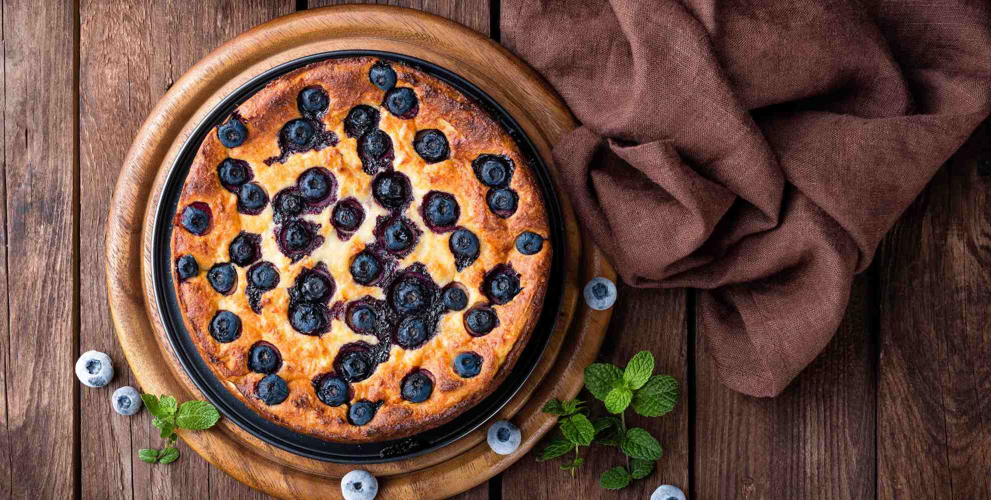 bizcocho otoñal de arándanos y canela