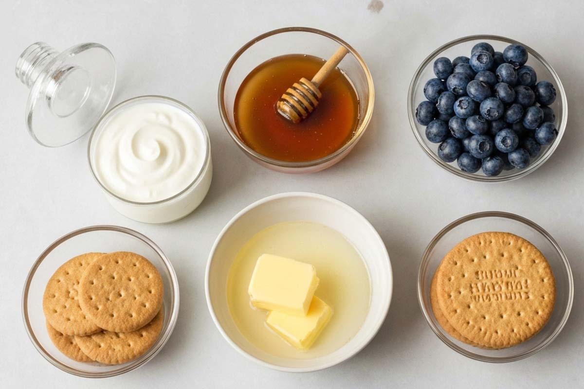 paso a paso mini tartaletas yogur y arandanos ingredientes