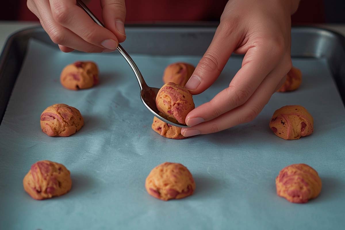 paso a paso galletas de navidad con frambuesa dar forma