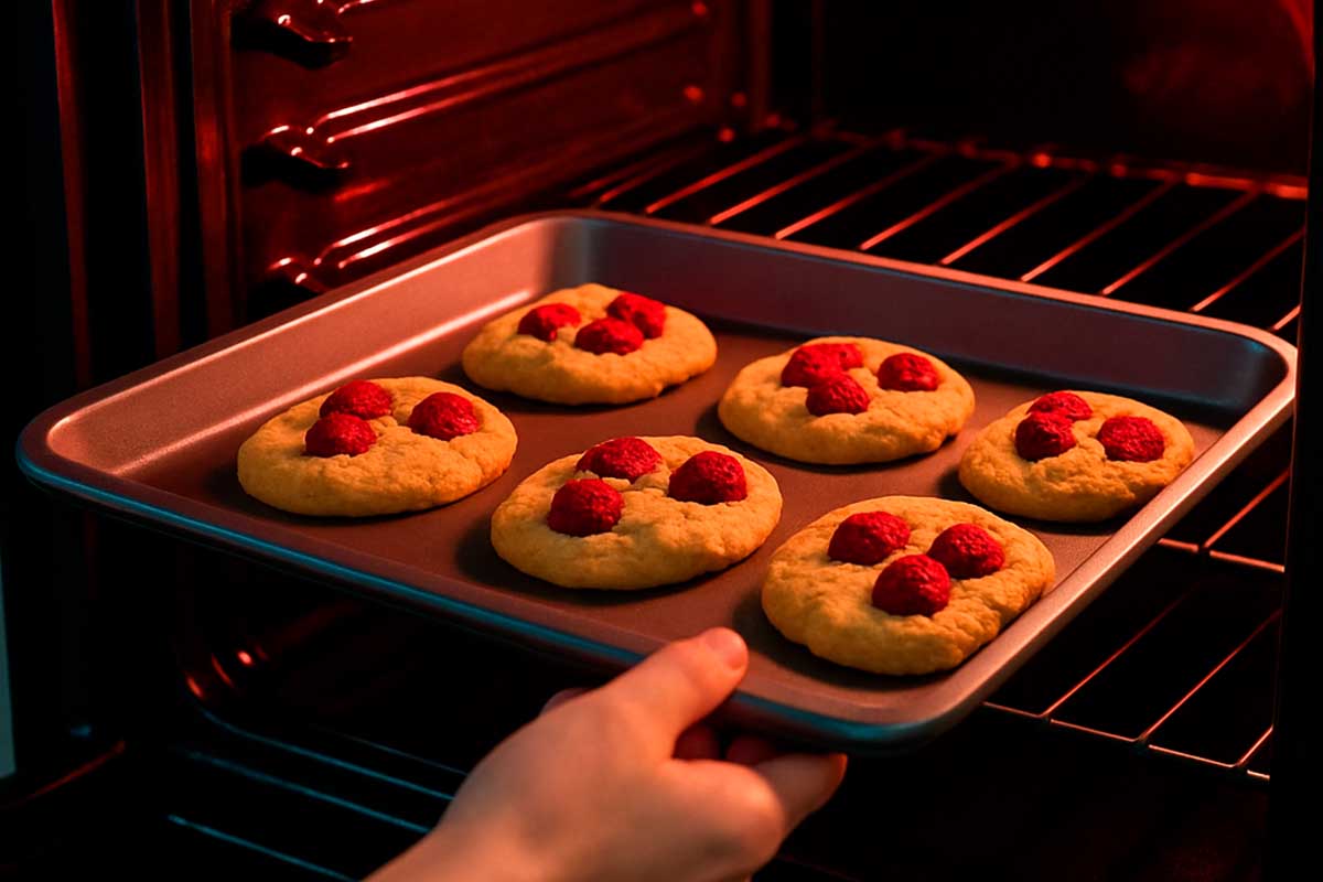 paso a paso galletas de navidad con frambuesa hornear