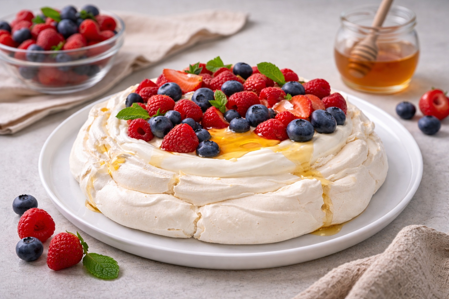 pavlova de frutos rojos