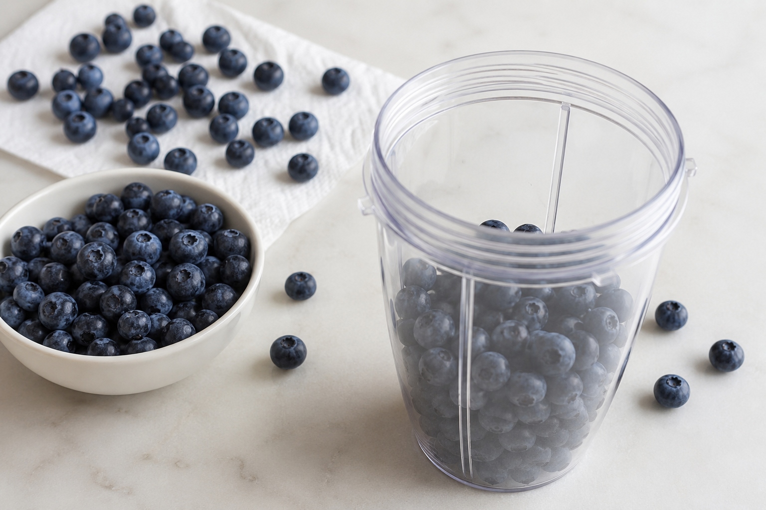 smoothie energético de arándanos