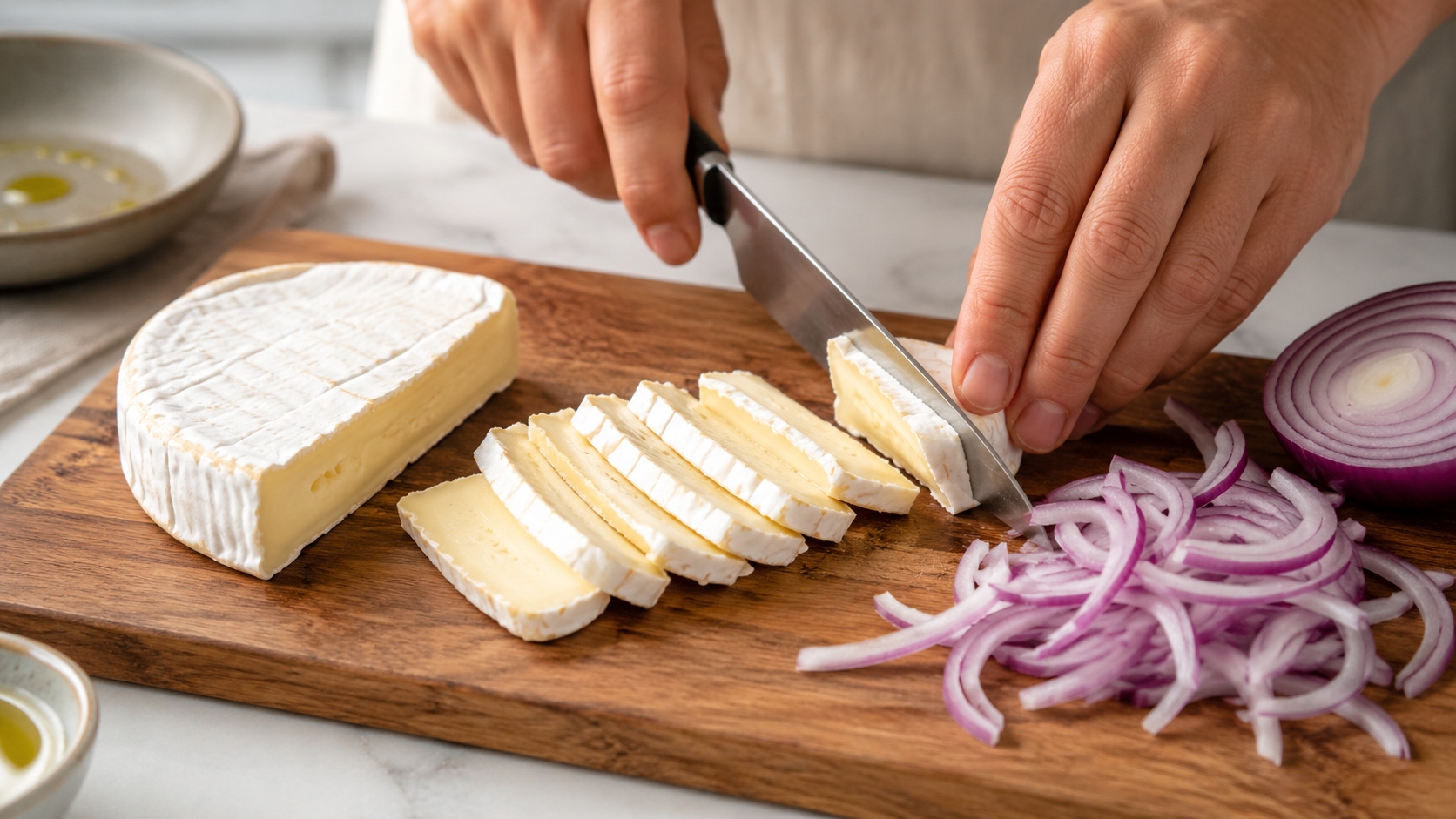 Quesadillas de pollo, brie y frambuesas