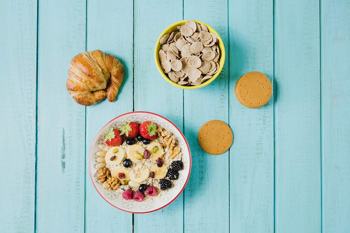 desayunos frescos con berries
