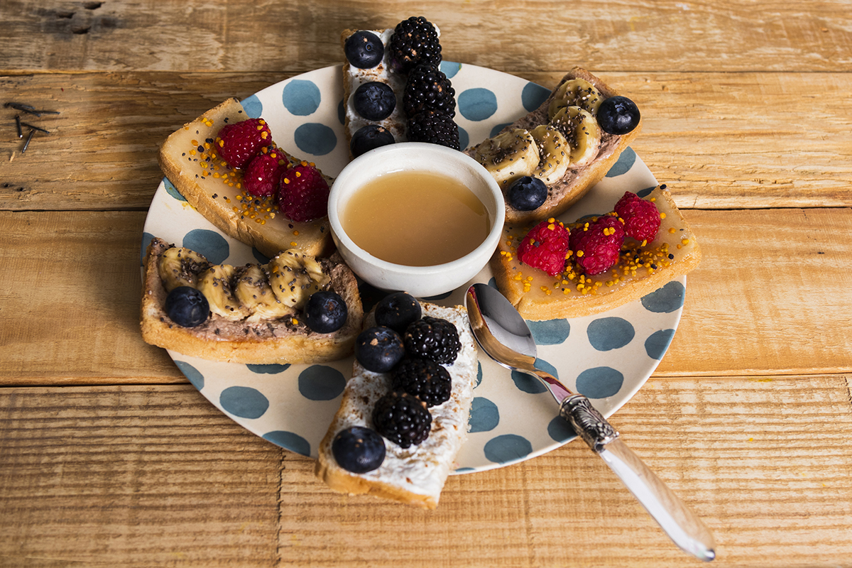 desayunos frescos con berries