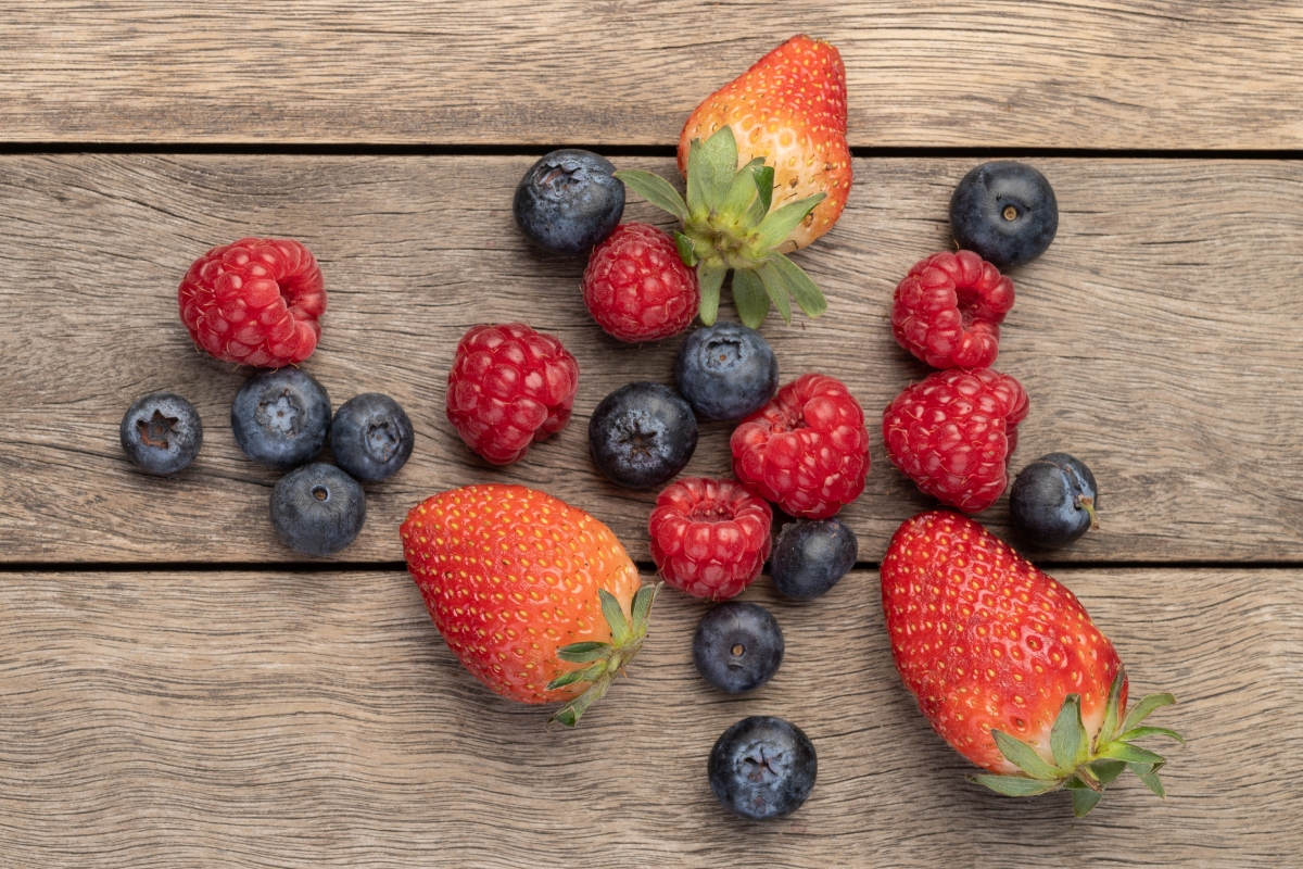 fresas arándanos frambuesas septiembre